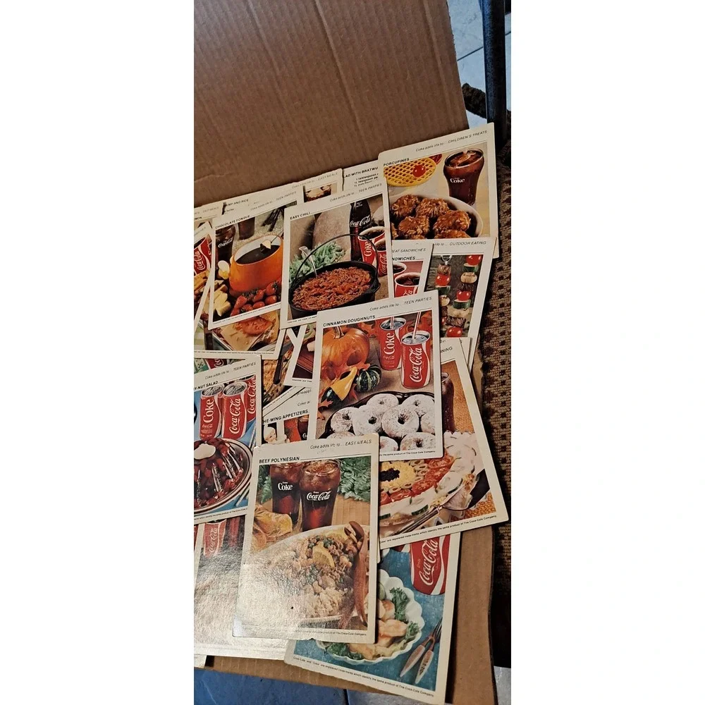 34 Vintage‎ ~ 1978 Coca-Cola Coke Adds Life To Cooking Recipe Cards